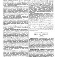 0481 - Page 475 - Travaux originaux. Syndrome de Friedreich et de Morvan devant la chorée, par le Dr Colleville, de Reims. / Revue des journaux. Ophthalmologie. Ophthalmoplégie (Complete paralysis of the lateral movements of both eyes, ability to converge remaining intact), par Milliken. / Rigidité réflexe de la pupille (Ueber reflectorisches Pupillenstare), par Mendel