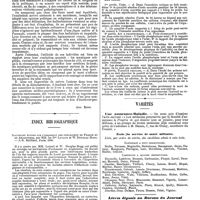 0496 - Page 490 - Bibliographie. Les régicides dans l'histoire et dans le présent, par le Dr Emmanuel Régis ... 1 vol. in-8° avec vingt portraits de régicides. Paris, 1890. G. Masson, éditeur. [Ant. Ritti]. / Index bibliographique. Nouvelles études sur l'isolement des contagieux en France et en Angleterre, par MM. les Drs Lutaud et W. Douglas Hogg. - J.-B. Baillière, Paris, 1890. / Thèses des Facultés. Montpellier. Recherches biologiques sur l'excrétion urinaire aux différents ages de la vie. Etude de la toxicité urinaire, par le Dr Marius Banal. / Variétés. Une assurance-Maladie. / Ecole du service de santé militaire. / Livres déposés au Bureau du Journal