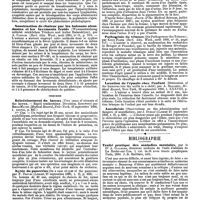 0507 - Page 501 - Revue des journaux. Médecine. Peptonurie dans un cas de leucémie splénique (Peptonurie bei einen Fall von lienaler Leukaemie), par A. Koettnitz. / Soustraction de chaleur par les boissons abondantes et les lavements froids (Waermentziehung mittelst reichlichen Trinkers und kalter Enteroklyse), par A. Cantani. / Chirurgie. Rétrécissement du larynx (Two cases of stenosis of the larynx. - Rapid tracheotomy. Divulsion. Recovery) par Emile Mayer. / Kyste du pancréas (On a case of cyst of the pancreas) pa F. Treves. / Pathogénie du tétanos (Die Pathogenese des Tetanus), par Knud Faber. / Luxation de l'épaule chez l'enfant (Dislocation of the humerus into the axilla in a child), par A. Brackett. / Anesthésie (Observations on the administration and dangers of anaesthetics), par J. Dunlop. / Bibliographie. Traité pratique des maladies mentales, par le Dr A. Cullerre, ... 1 vol. in-16 avec tracés graphiques. Paris, 1890. J.-B. Baillière, édit