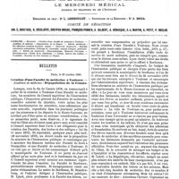 0521 - Page 515 - Sommaire. / Bulletin. Création d'une Faculté de médecine à Toulouse. - Académie de médecine : Dépopulation de la France