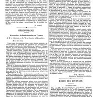 0541 - Page 535 - Travaux originaux. La fécondation et l'hérédité, telles qu'on doit les comprendre d'après les derniers travaux, par Ch. Debierre, ... (A suivre). / Correspondance. L'exercice de l'art dentaire en France. [Dr E. Magitot]. / Revue des journaux. Neuropathologie. Du suicide des hystériques, par Pitres. / Accès de suffocation chez un hystérique. Trachéotomie, par Chaput