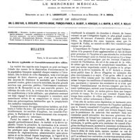 0545 - Page 539 - Sommaire. / Bulletin. La fièvre typhoïde et l'assainissement des villes. [A.-J. Martin]