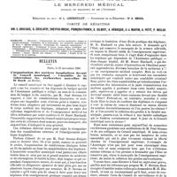0557 - Page 551 - Sommaire. / Bulletin. L'organisation des services hospitaliers devant le Conseil municipal. - Curabilité de la tuberculose les recherches nouvelles du Dr Koch (de Berlin)