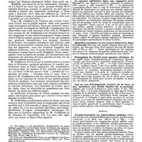 0578 - Page 572 - Travaux originaux. La paralysie totale des quatre extrémités et du tronc durant 48 heures, par le Dr A. Pulawski, ... / Revue des journaux. Neuropathologie. Le spasme saltatoire dans ses rapports avec l'hystérie, par Brissaud. / Maladies mentales et nerveuses observées dans le Colorado (Nervous and mental diseases observed in Colorado), par Eskridge. / Elongation du facial pour spasme clonique de ce nerf (Ueber Facialisdehnung bei klonischem Facialiskrampf), par Robert Schott. / Sur un cas d'hémiplégie croisée de la face et des membres par lésion limitée de la protubérance, par Lannois et Regnault. / Médecine. Pseudo-leucémie ou tuberculose miliaire (Pseudoleukaemie oder chronische Miliartuberculose ?), par Waltzoldt