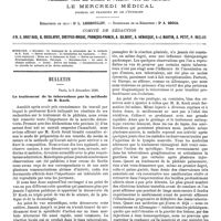 0581 - Page 575 - Sommaire. / Bulletin. Le traitement de la tuberculose par la méthode de R. Koch