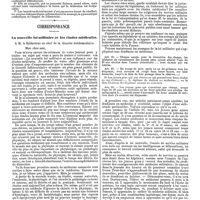 0591 - Page 585 - Index bibliographique. Thèses des Facultés. Paris. Etude clinique sur la maladie de Thomsen, par Francisque Déléage. - Thèse Paris, 1890. / Correspondance. La nouvelle loi militaire et les études médicales