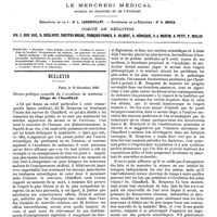 0605 - Page 599 - Sommaire. / Bulletin. Séance publique annuelle de l'Académie de médecine : Eloge de Chauffard