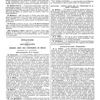 0660 - Page 8 - Mercr. méd. Sociétés savantes. Société de biologie. Séance du 4 Janvier 1889. Injections trachéales de naphtol. / Étranger. Allemagne. Réunion libre des chirurgiens de Berlin. Désarticulation de la hanche. / Extirpation d'un anévrysme axillaire. / Anévrysme axilaire causé par un échinocoque de la gaine vasculaire. / Fractures du crâne. Trépanation