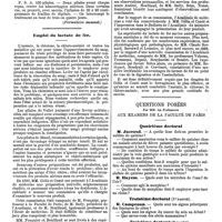 0692 - Page D - Mercr. méd. Suppl. thérap. Thérapeutique médicale. Pilules contre la métrorhagie. - (Gallard). / Emploi du lactate de fer. / Questions posées aux examens de la faculté de Paris. Quatrième doctorat. / Troisième doctorat (1re partie). / Troisième doctorat (2e partie)