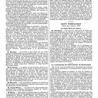 0703 - Page 47 - Mercr. méd. Étranger. Angleterre. Société pathologique de Londres. Séance du 21 janvier 1890. Maladies du corps thyroïde. / Pyléphlébite avec péritonite suppurée. / Société épidémiologique. Séance du 8 janvier 1890. La lèpre dans les Indes. / La commission du chloroforme de Hyderabad