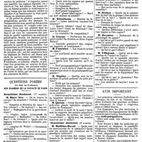 0720 - Page D - Mercr. méd. Suppl. thérap. Formulaire thérapeutique. Revue des médications de la phthisie. / Questions posées aux examens de la faculté de Paris. Deuxième doctorat. (1re partie). / Deuxième doctorat. (2e partie). / Avis important