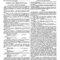 0724 - Page 64 - Mercr. méd. Thérapeutique chirurgicale. Chirurgie cérébrale. / Formulaire thérapeutique. Du traitement des laryngo-syphiloses. [Ch. Éloy]. / Sociétés savantes. Académie de médecine. Séance du 11 février 1890. Grippe