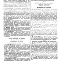 0747 - Page 83 - Mercr. méd. Étranger. Angleterre. Société royale médico-chirurgicale. Séance du 11 février 1890. L'acide salicylique, le salicylate de soude ; leurs impuretés, leur valeur dans le traitement du rhumatisme comparée à celle de la salicine. / Société médicale de Londres. Séance du 10 février 1890. Anesthésie par le Chloroforme. / Société obstétricale de Londres. Séance du 5 février 1890. Diverticules de l'urèthre. / Glaucome après l'extraction de la cataracte