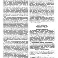 0754 - Page 90 - Mercr. méd. Sociétés savantes. Académie des sciences. Séance du 24 février. Note sur l'anatomie et la physiologie pathologiques de la rétention d'urine, par M. F. Guyon. / Société de chirurgie. Séance du 19 février 1890. Arthrodèse de la hanche. / Fibrome d'une cicatrice de laparotomie. / Fibrome du ligament large. / Curettage pour l'endométrite
