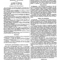 0768 - Page 100 - Mercr. méd. Formulaire thérapeutique. Quelques formules pour l'emploi de la lithine contre la diathèse goutteuse. [Ch. Eloy]. / Sociétés savantes. Académie de médecine. Séance du 4 mars 1890. Elections. / Frottement péri-hépatique et abcès du foie. / Fluoroforme. / Iodure de potassium. / Comité secret