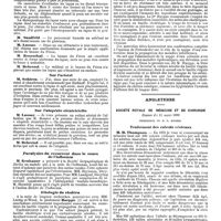 0803 - Page 131 - Mercr. méd. Étranger. Allemagne. Réunion de dermatologie de Berlin. Séance du 4 mars 1890. Lupus des muqueuses. / Sur l'aristol. / Sur l'alopécie cicatricielle. / Paralysies du recurrent dans le cours de l'influenza. / Etiologie du choléra. / Angleterre. Société royal de médecine et de chirurgie. Séance du 11 mars 1890. Traitement des calculs vésicaux