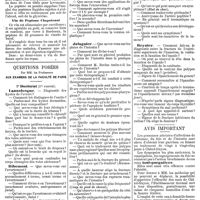 0820 - Page D - Mercr. méd. Suppl. thérap. Caractères chimiques de la peptone. Poudre de peptone Chapoteaut. / Vin de Peptone Chapoteaut. / Questions posées par MM. les Professeurs aux examens de la faculté de Paris. 3e Doctorat (1re partie). / Avis important