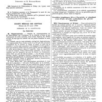 0825 - Page 149 - Mercr. méd. Sociétés savantes. Académie de médecine. Séance du 1er avril 1890. Élections. / Société médicale des hôpitaux. Séance du 28 mars 1890. La Rubéole. / Troubles trophiques liés à l'hystérie et simulant ceux d'une névrite radiculaire du plexus brachial