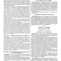 0826 - Page 150 - Mercr. méd. Sociétés savantes. Société médicale des hôpitaux. Séance du 28 mars 1890. Troubles trophiques liés à l'hystérie et simulant ceux d'une névrite radiculaire du plexus brachial. / Délire avec agitation maniaque dans l'influenza. / Névralgie cervico-brachiale avec atrophie musculaire dans l'influenza. / Classification des formes de la variole. / De la grippe chez les enfants. / Lymphangite pulmonaire cancéreuse. / Société de chirurgie. Séance du 26 mars 1890. Traitement de l'endométrite