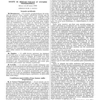 0828 - Page 152 - Mercr. méd. Sociétés savantes. Académie des sciences. Séance du 31 mars 1890. Pieds-bots phlébitiques. / Société de médecine publique et d'hygiène professionnelle. Séance du 26 mars 1890. Asepsie médicale. / Conditions matérielles d'une bonne salle d'opérations