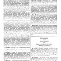 0829 - Page 153 - Mercr. méd. Sociétés savantes. Société de médecine publique et d'hygiène professionnelle. Séance du 26 mars 1890. Conditions matérielles d'une bonne salle d'opérations. / Eaux de Paris. / Étranger. Allemagne. Société de médecine Berlinoise. Séance du 19 mars 1890. Substances microbiennes toxiques