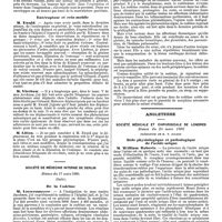 0830 - Page 154 - Mercr. méd. Étranger. Allemagne. Société de médecine Berlinoise. Séance du 19 mars 1890. Substances microbiennes toxiques. / Hernie du poumon. / Entéroptose et rein mobile. / Société de médecine interne de Berlin. Séance du 17 mars 1890 (Suite). / Angleterre. Société médicale et chirurgicale de Londres. Séance du 25 mars 1890. Rôle physiologique et pathologique de l'acide urique