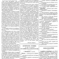 0847 - Page C - Mercr. méd. Suppl. thérap. Formulaire thérapeutique. Traitement local de la diphthérie par les badigeonnages au sublimé et les pulvérisations salicylées. / Questions posées par MM. les Professeurs aux examens de la faculté de Paris. 3e Doctorat (2e partie). / Bibliographie. Syphilis et mariage, par Alfred Fournier, ..., deuxième édition, revue et augmentée, 1 vol. in-8