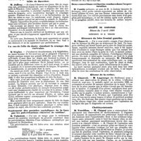 0862 - Page 182 - Mercr. méd. Société médicale des hôpitaux. Séance du 11 avril 1890. Troubles psychiques et hallucinations de la maladie de Basedow. / Un cas de folie du doute simulant la crampe des écrivains. / Traitement des pustules varioliques de la face par les pulvérisations éthérées de sublimé. / Deux concrétions crétacées rendues dans l'expectoration. / Société de chirurgie. Séance du 9 avril 1890. Blessure du lobe frontal gauche. / Gliome de la retine. / Cholécystotomie