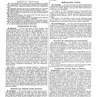 0868 - Page 188 - Mercr. méd. Sociétés savantes. Académie de médecine. Séance du 22 avril 1890. Préparations de kola. / Dystocie par tumeur rénale du foetus. / Malformation faciale. / Fracture du calcanéum par écrasement. / Exploration du foie dans le diabète