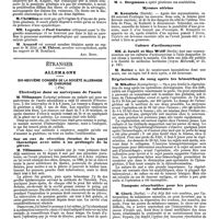 0874 - Page 194 - Mercr. méd. Sociétés savantes. Société médico-psychologique. Séance du 31 mars 1890. Paralysie générale à marche anormale. [Ant. Ritti]. / Étranger. Allemagne. Dix-neuvième congrès de la société allemagne de chirurgie (Fin)