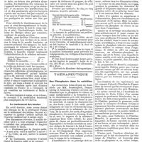 0891 - Page C - Mercr. méd. Suppl. thérap. Formulaire thérapeutique. Dysménorrhée congestive (Jules Chéron). / Le traitement des taenias. / Thérapeutique. Des Phosphates dans la nutrition