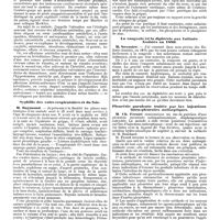 0898 - Page 214 - Mercr. méd. Sociétés savantes. Société médicale des hôpitaux. Séance du 2 mai 1890. Pouls amygdalo-carotidien de l'insuffisance aortique. Aortisme héréditaire. / Syphilis des voies respiratoires et du foie. / La convalescence dans la grippe. / La rougeole et la diphtérie aux Enfants-Assistés en 1889. / Pleurésie purulente traitée par les injections intra-pleurales antiseptiques