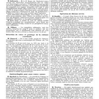 0899 - Page 215 - Mercr. méd. Sociétés savantes. Société de chirurgie. Séance du 30 avril 1890. Hémorrhagie consécutive à l'amygdalotomie. / Résection de côtes et grattage de la colonne vertébrale. / Entérorrhaphie pour anus contre nature. / Opération de fibrome utérin. / Cholécystectomie