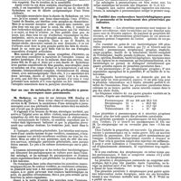 0925 - Page 237 - Mercr. méd. Sociétés savantes. Société médicale des hôpitaux. Séance du 16 mai 1890. Chorée molle avec atrophie musculaire. / Sur un cas de méningite et de péritonite à pneumocoques sans pneumonie. / De l'utilité des recherches bactériologiques pour le pronostic et le traitement des pleurésies purulentes