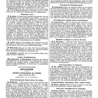 0941 - Page 253 - Mercr. méd. Étranger. Allemagne. Société de dermatologie de Berlin. Séance du 6 mai 1890. Kératose folliculaire. / Pityriasis rosé. / Lupus érythémateux. / Angleterre. Société pathologique de Londres. Séance du 20 mai 1890. Rétrécissements tuberculeux du côlon. / Volvulus de l'intestin grêle. / Décollements épiphysairs scorbutiques. / Maladie kystique et cancer du sein. / Psorospermies et tumeurs. / Fragmentation spontanée d'un calcul rénal. / Sarcome calcifiant de la mamelle