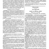 0958 - Page 266 - Mercr. méd. Sociétés savantes. Congrès des sociétés savantes de Paris et des départements. Section des sciencees médicales. Action physiologique du phénol camphré. / L'influenza chez les mineurs. / Absorption et élimination de l'arsenic. / Pseudo-guérison des maladies incurables. / Accidents cérébraux dans la syphilis. / Étranger. Allemagne. Société de médecine interne. Séance du 19 mai 1890. Retard dans la transmission des sensations