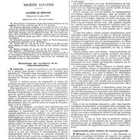 0964 - Page 272 - Mercr. méd. Formulaire thérapeutique. Traitement de l'iodisme. / Sociétés savantes. Académie de médecine. Séance du 10 juin 1890. Mécanisme des accidents de la chloroformisation. / Laparotomie pour rupture de l'utérus gravide