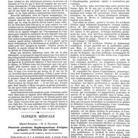 0979 - Page 283 - Mercr. méd. Thérapeutique chirurgicale. Des perforations traumatiques de l'estomac et de l'intestin, par le Dr Paul Reclus. / Clinique médicale. Pleurésie purulente diaphragmatique d'origine grippale - Guérison par vomique. (Leçon recueillie par M. Lefebvre, ...)