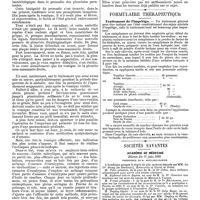 0981 - Page 285 - Mercr. méd. Clinique médicale. Pleurésie purulente diaphragmatique d'origine grippale - Guérison par vomique. (Leçon recueillie par M. Lefebvre, ...). / Formulaire thérapeutique. Traitement de l'impétigo. / Sociétés savantes. Académie de médecine. Séance du 17 juin 1890