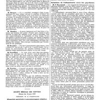 0984 - Page 288 - Mercr. méd. Sociétés savantes. Société de chirurgie. Séance du 11 juin 1890. Gastrostomie pour rétrécissement de l'oesophage. / Société médicale des hôpitaux. Séance du 13 juin 1890. Pleurésie purulente à pneumocoques relativement grave. / Relations de l'albuminurie avec les psychoses