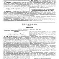 0987 - Page 291 - Mercr. méd. Sociétés savantes. Société française de dermatologie et de syphiligraphie. Séance du 12 juin 1890. Syphilome lingual végétant pouvant être confondu avec l'épithélioma. / Impétigo rebelle du bord libre des lèvres traité par les scarifications linéaires. / Absorption du mercure par le foetus pendant le traitement antisyphilitique de la mère. / Étranger. Amérique congrès tenus du 15 au 2 juin 1890. Association Américaine des chirurgiens génito-urinaires. 4e session annuelle, tenue le 2 juin 1890. Anomalies de l'infection syphilitique. / Association médicale Américaine 45e Réunion annuelle, tenue à Nashville du 20 au 23 mai 1890. Section de médecine. Action diurétique du calomel