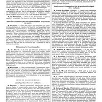 0988 - Page 292 - Mercr. méd. Étranger. Amérique congrès tenus du 15 au 2 juin 1890. Association médicale Américaine 45e Réunion annuelle, tenue à Nashville du 20 au 23 mai 1890. Section de médecine. Action diurétique du calomel. / Auto-intoxication par une alimentation trop riche en azote. / Albuminurie fonctionnelle. / Section des maladies des enfants. L'antipyrine chez les enfants. / L'atropine dans l'incontinence nocturne d'urine. / Traitement chirurgical de la péritonite aiguë des enfants