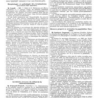 0996 - Page 300 - Mercr. méd. Sociétés savantes. Académie de médecine. Séance du 24 juin 1890. Hernie ombiloncâle étrauglée. / Morphologie et pathologie des terminaisons nerveuses des muscles. / Accidents nerveux du début de la chloroformisation. / Mesures propres à accroître la population française