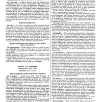 0997 - Page 301 - Mercr. méd. Sociétés savantes. Société de biologie. Séance du 21 juin 1890. Hématozoaires dans la fièvre intermittente. / Chloral-antipyrine. / Acide carbonique du sang et des tissus dans l'asphyxie. / Société de chirurgie. Séance du 11 juin 1890. Des cystopexies pour cystocèle vaginale