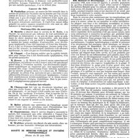 1014 - Page 318 - Mercr. méd. Sociétés savantes. Société anatomique de Paris. Séance du 20 juin 1890. Broncho-pneumonie rubéolique. / Cancer du foie. / Ostéomyélite du nouveau-né. / Occlusion intestinale. / Société de médecine publique et d'hygiène professionnelle. Séance du 25 juin 1890. Antisepsie médicale, rougeole et diphtérie. / Antisepsie médicale et scarlatine