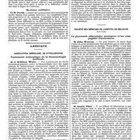 1031 - Page 330 - Mercr. méd. Étranger. Autriche. Cinq cas de chorée grave. / Myéloma multiplex. / Amérique. Association Américaine de syphiligraphie. Traitement antiseptique de la blennorrhagie uréthrale. / Société des médecins de l'hôpital de bellevue (New-York). La glycosurie alimentaire passagère et les compagnies d'assurances