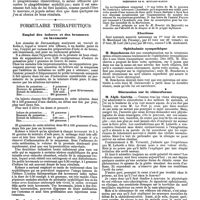 1035 - Page 335 - Mercr. méd. Thérapeutique médicale. Hôpital du Midi. - M. Charles Mauriac. Syphilis secondaires anormales et graves (Leçon recueillie par le docteur A. Pignot). / Formulaire thérapeutique. Emploi des iodures et des bromures en lavements. / Poudre à priser contre le coryza (Aschmann). / Sociétés savantes. Académie de médecine. Séance du 15 juillet 1890. / Elections. / Ophthalmie sympathique. / Discussion sur le chloroforme