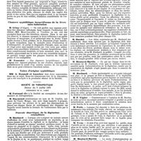 1041 - Page 341 - Mercr. méd. Sociétés savantes. Société française de dermatologie et de syphiligraphie. Séance du 10 juillet 1890. Dermatite exfoliatrice primitive. Chancre syphilitique herpétiforme de la lèvre sans induration. Tabes d'origine syphilitique. Société de thérapeutique. Séance du 9 juillet 1890. Pouvoir diurétique de la digitaline cristallisée. L'iodosulfate de cinchonine