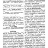 1058 - Page 354 - Mercr. méd. Étranger. Allemagne. Société de laryngologie de berlin. Sur une nouvelle méthode de redressement de la cloison. / Cancer du larynx. / Zona ano-génital. / Néphrectomie