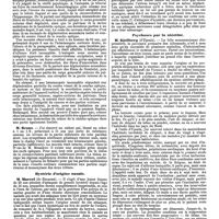 1095 - Page 391 - Mercr. méd. Congrès médical international. Tenu à Berlin du 4 au 9 août 1890. Dégénérations secondaires par lésions des centres visuels corticaux. / Hystérie d'origine nasale. / Psychoses par la nicotine. / Sur l'astasie-abasie